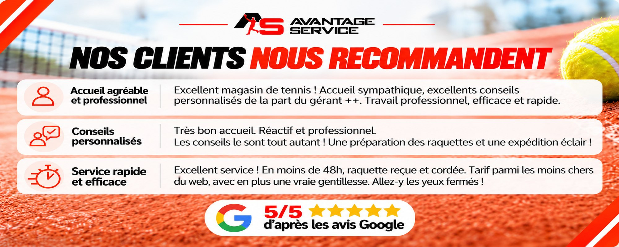 Avis clients Avantage Service
